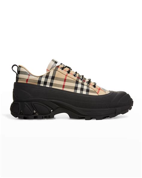 arthur vintage check cotton sneakers.